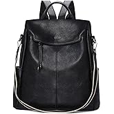 VX VONXURY Backpack Purse for Women Faux Leather Anti-Theft Backpack With Detachable Shoulder Strap Fashion Women Handbag For Daily Work Travel
