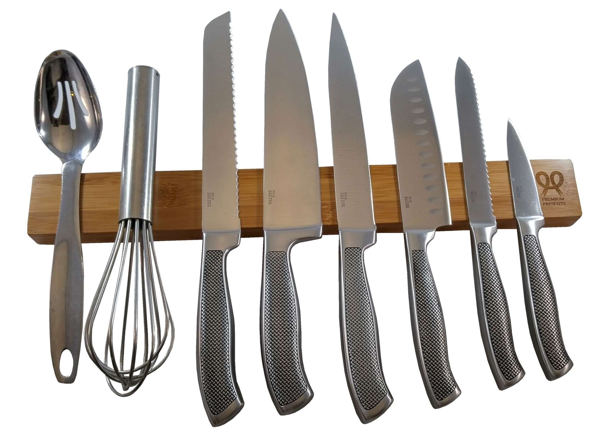 Eco friendly Bamboo wood knife holder, 17 inch knife strip or bar in gift box. Premium