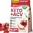 Apple Cider Vinegar Gummies, Advanced ACV Gummy with Probiotics, BHB, B12 and Keto Support - Keto Acv Gummies for Detox, Metabolism, Digestion, Gut & Immune Health - Sugar Free, Vegan, 180 Counts