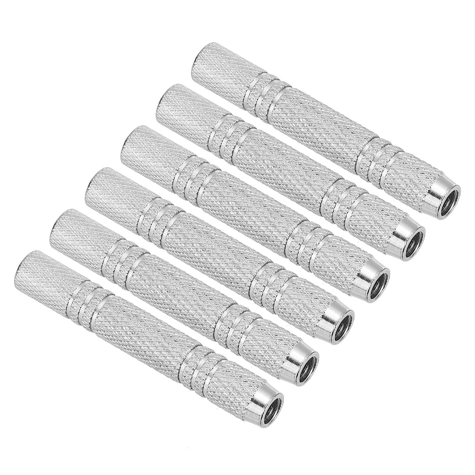 PATIKIL 12 Grams Dart Replacements Barrel, 6Pcs Metal Dart Replace Barrel Accessories for Soft and Steel Dart Tips, Silver Tone