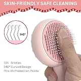 FurCare Flea Comb Set for Cats Dogs 7 Pieces Pink Stainless Steel Teeth view 5