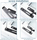 IRYNA Stainless Steel Door Chain Security Lock Privacy Front Door view 4
