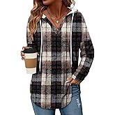 Angerella Womens Fashion Hoodies Pullover Oversized Sweatshirt Long SLeeve Drawstring Hooded Fall Shirts Loose Fit