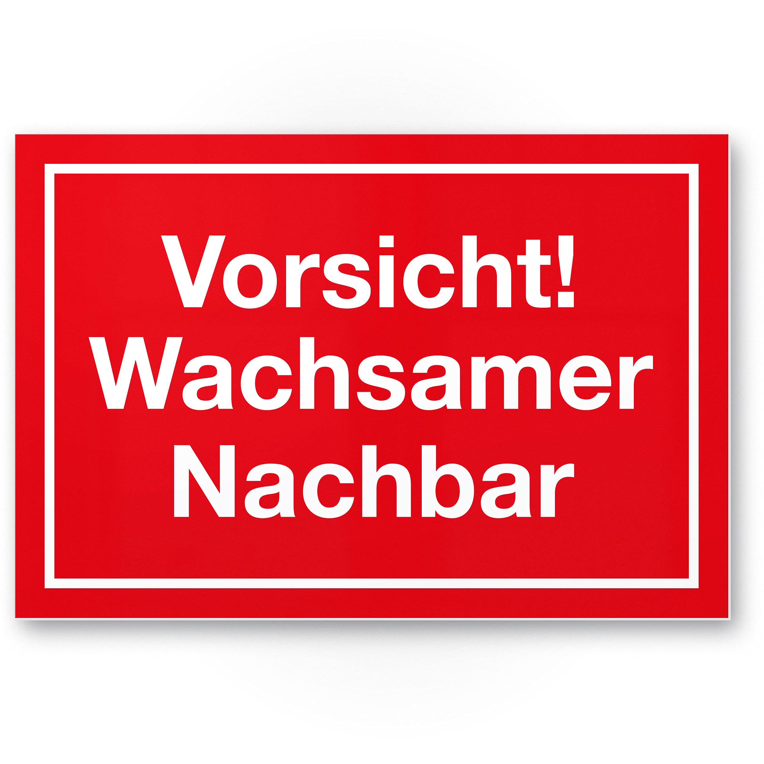 Careful Vigilant Neighbor Funny Dog Plastic Sign House Door Sign Small Cute Dogs Attention Neighbourhood Watch