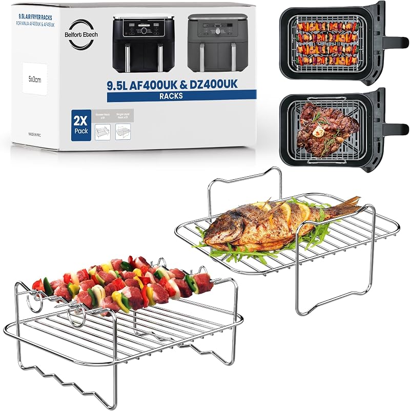 Belfort Etech Premium Stainless Steel Air Fryer Rack 9.5L AF400UK DZ400UK