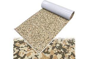 HJDECK Boat Flooring EVA Foam Boat Decking Sheet Self Adhesive Marine Flooring Brushed Camo Marine Carpet for Boats Yacht Kayak Decking Cushioning Cooler Seating Helm Pad Swimming RV Golf Cart Non Slip Pad