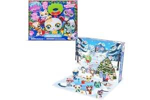 Littlest Pet Shop - Deluxe Holiday Calendar - Series 4 Advent Calendar -Gen 7 Authentic LPS Bobble Head Toy Figure, Collectib