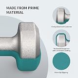 PROIRON Neoprene Dumbbell Weights Pair 3KG Dark Green Non-Rolling view 3