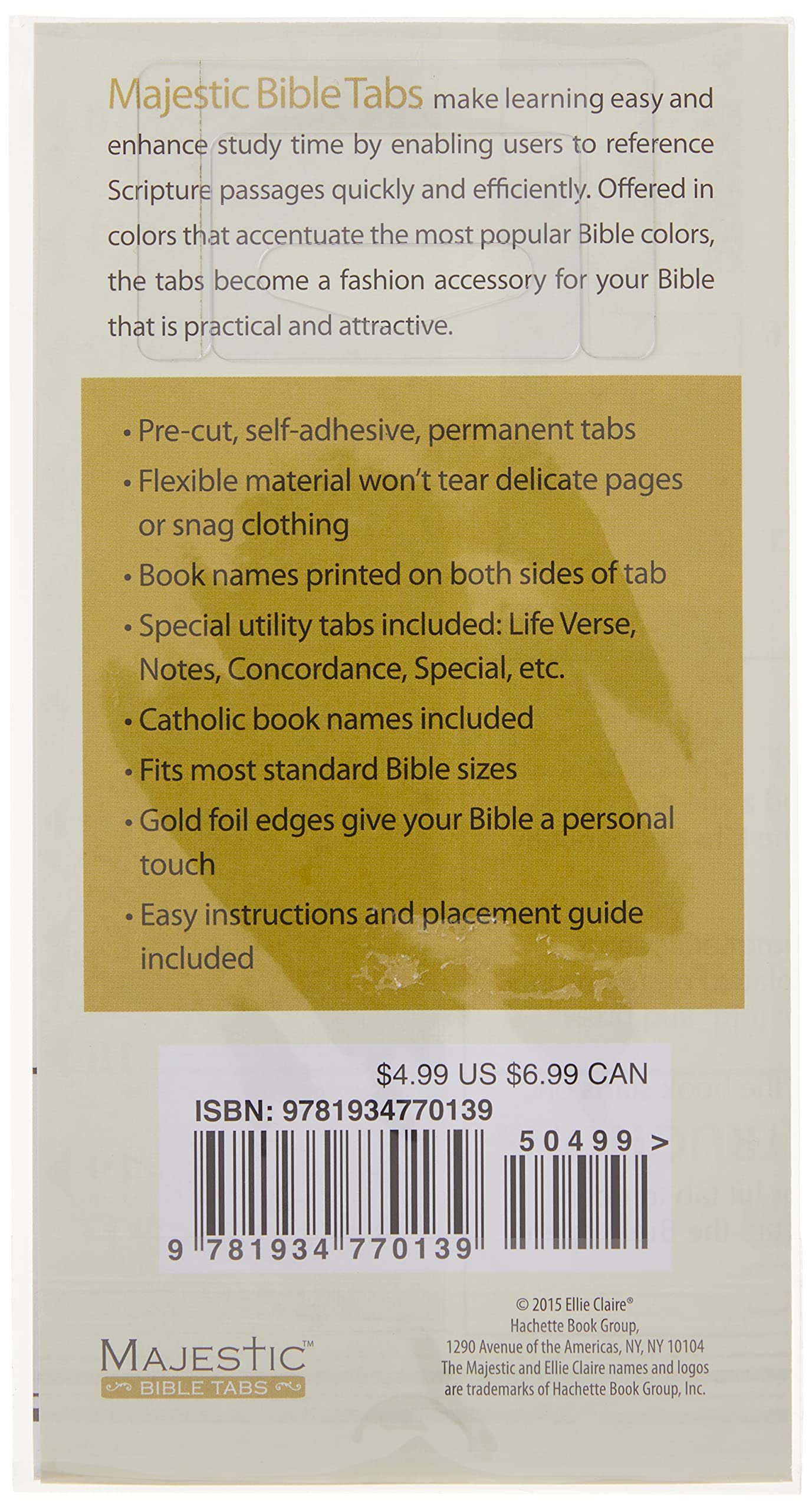 Majestic Traditional Gold-Edged Bible Tabs