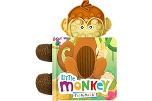 Fidgimals Little Monkey Animal Baby Book | Sensory Board Book with Pop It Fidget Toys, Perfect Sensory Toys for Toddlers I Baby Books I Your Sensory ... Books with Sensory Fidget Popper Animals)