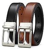 CHAOREN Mens Belts Leather - 1.25" Reversible Belts
