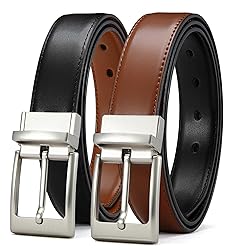 CHAOREN Mens Belts Leather - 1.25" Reversible Belts