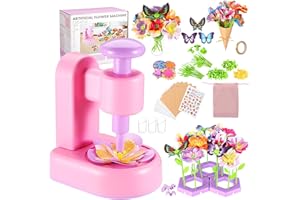 FIPPY DIY Flower Craft Kit, Fabric Flower Bouquets Toys, DIY Craft Kits Toys Flowers Making Kit for Kids, Creative Christmas Birthday Gifts for Girls