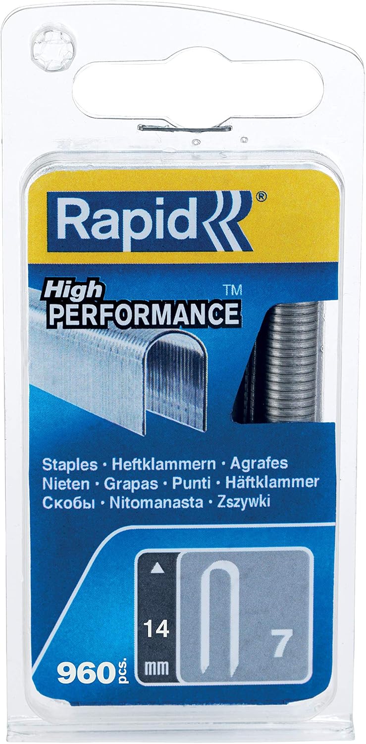 Rapid High Performance No.7 Cable Staples, Leg Length: 14 mm, 40109524 - 960 Pieces, Grey, 14mm