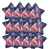 Nativity Scene Holy Family Tree Ornament, Bulk Religious Home Decorations for Christmas, Pack of 12, 3.25 Inches