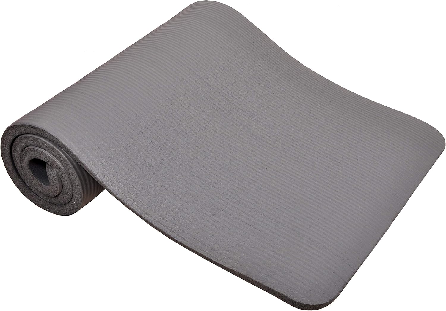 BalanceFrom GoCloud All-Purpose 1-Inch Extra Thick High Density Anti-Tear Exercise Yoga Mat with Carrying Strap (Gray) : Sports & Outdoors