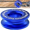 Winch Snatch Recovery Ring, Heavy Duty 45000 Lbs Break Strength Snatch Block Ring, Towing Rcovery Snatch for Soft Shackle and Synthetic Rope, Compatible with ATV UTV SUV Truck Off-Road Vehicle (Blue)