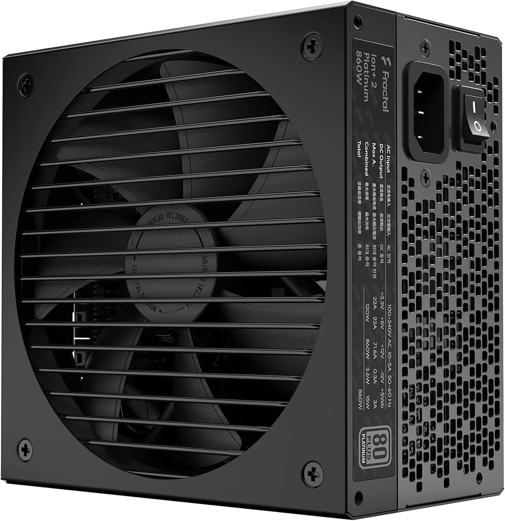 Fractal Design Ion+ 2 Platinum 860W Modular ATX Power Supply 80 PLUS Platinum