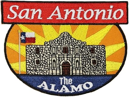 Amazon Com San Antonio The Alamo Patch Travel Texas Battle Embroidered Iron On Applique Arts Crafts Sewing