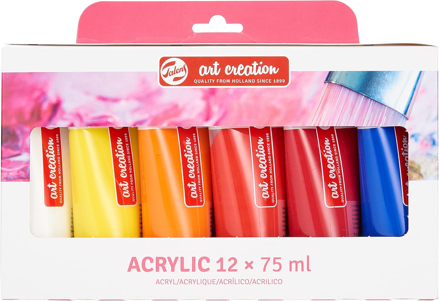 Talens Art Creation Acrylic Paint Set, 12 Colors (75 ml tubes), Multi