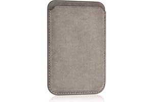 Amzone Magsafe Wallet for iPhone 15 and 15Pro Max, New Ecological Fiber Fine-Woven Wallet, Cards Holder for Back of iPhone, Magnetic Wallet for iPhone Series of 15/14/13/12, Taupe