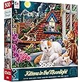 Ceaco - Harmony - Image World - Kittens in The Moonlight - 500 Piece Jigsaw Puzzle