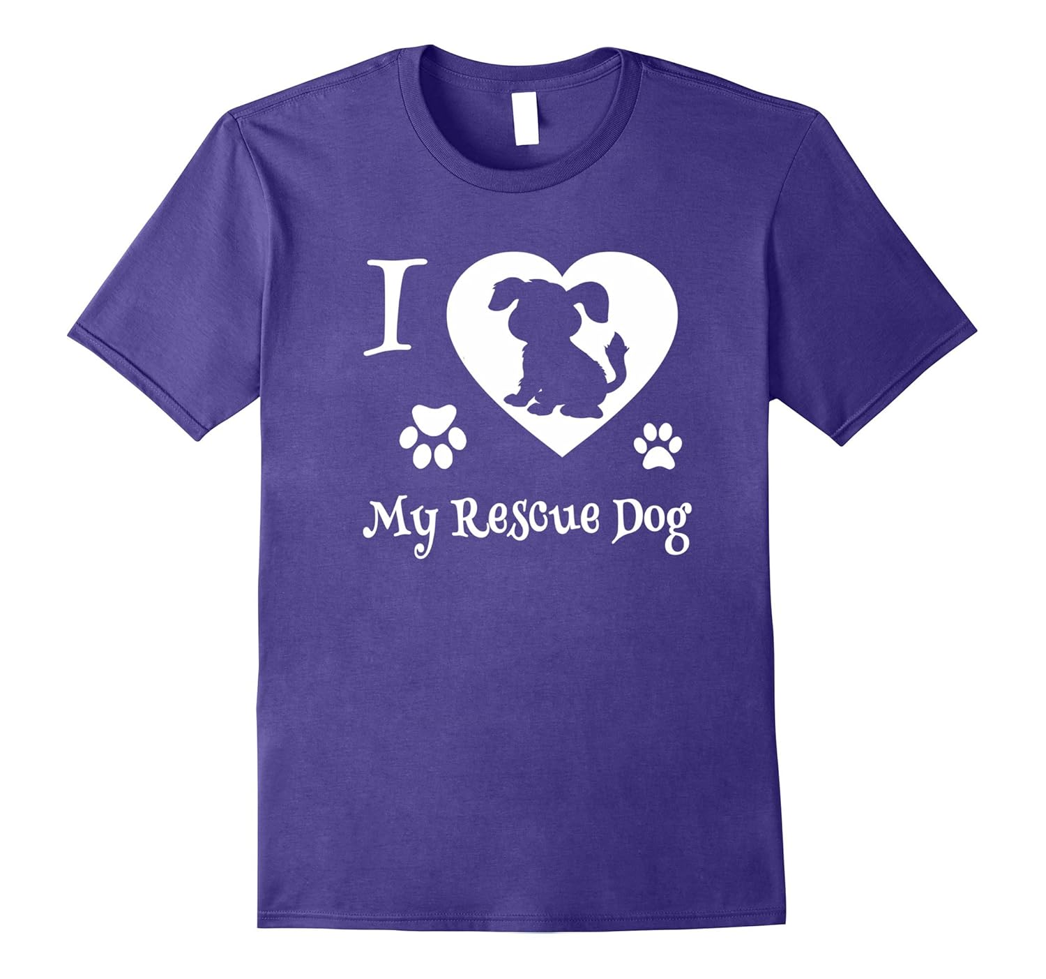 I Love My Rescue Dog Best Dog Rescue Shirt-ANZ