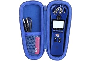 co2CREA for Zoom H1n H1 Digital Handy Recorder Hard Protective Case, Portable Travel Case Replacement (Blue Case)