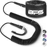 BPS New Zealand &lsquo;Ultralite&rsquo; Coil SUP Leash Paddleboard Ankle Leash, 10ft Coiled Legrope Strap Quick Release Tab Longboard Surfboard Stand-up Paddleboard Accessories