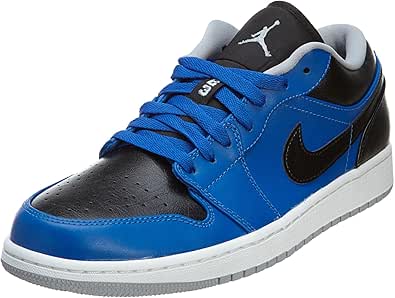 Amazon.com | Nike Jordan Mens Air Jordan 1 Low Sport Blue/Wolf Grey/Black Basketball Shoe 11 Men 