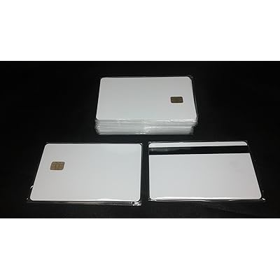 PVC SLE 4442 Small Chip White Inkjet Smart Card HiCo 8.4 mm 30 Pack USA Shipping Prisma
