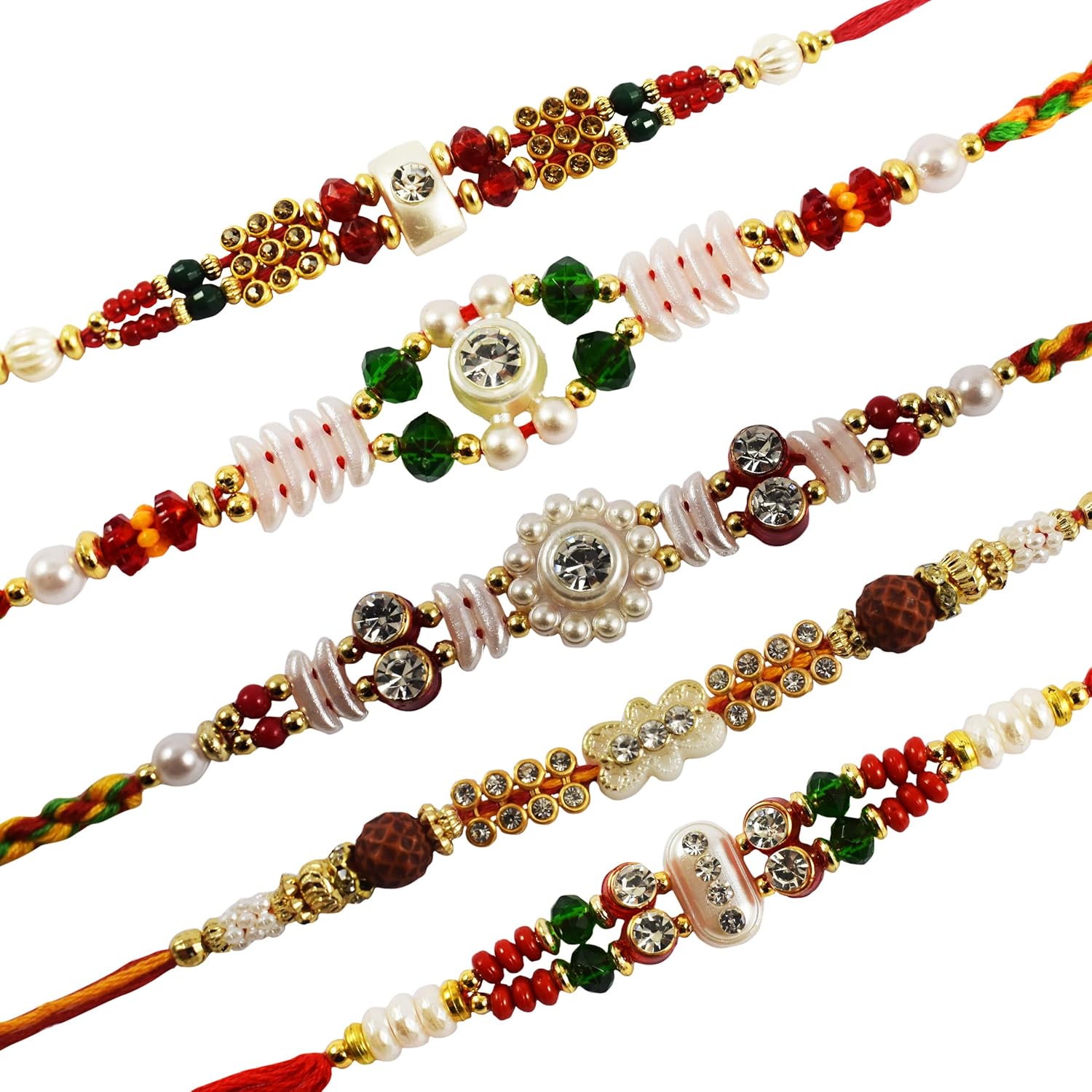 urvi creation set of 5 rakhi for brother, rakhi for bhaiya, rakhi gift for brother