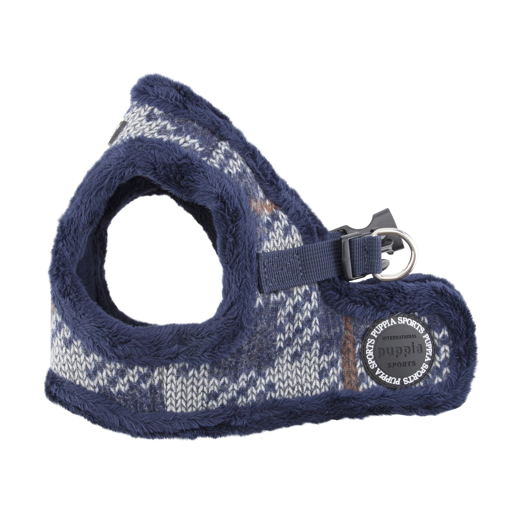 Puppia PAQD-AH1465 Eldric Harness B Vest Harness, S, Dark Blue