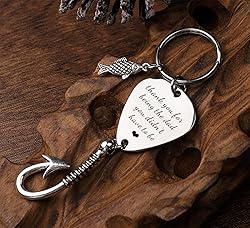 Kooer Personalized Fishing Keychain, Custom Fishing