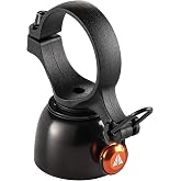 Granite Cricket MTB Bell, 22.2-35mm Clamp, Single-Strike and Cowbell Modes | Brass shell, zinc alloy striker, spacers for 22mm, 31.8mm and 35mm bars, single-bolt clamp, BMX, road and gravel use