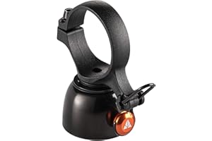 Granite Cricket Mountain Bike Bell with Single-Strike Mode and Constant Cowbell Mode, Bicycle Bell for MTB, BMX Bike, Road Bi