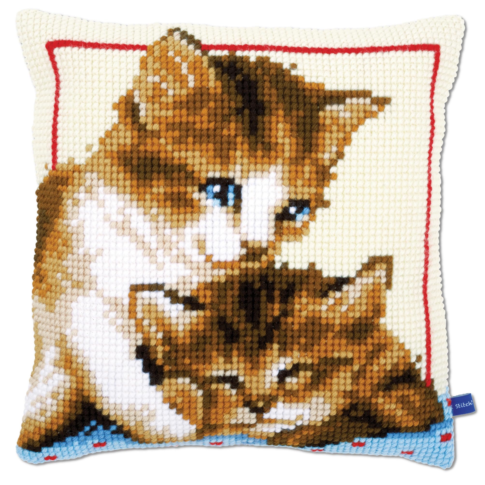 Vervaco "Playful Kittens Cross Stitch Cushion