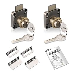 Naissian Bronze Key Lock Cabinet Locks with 4 Keys