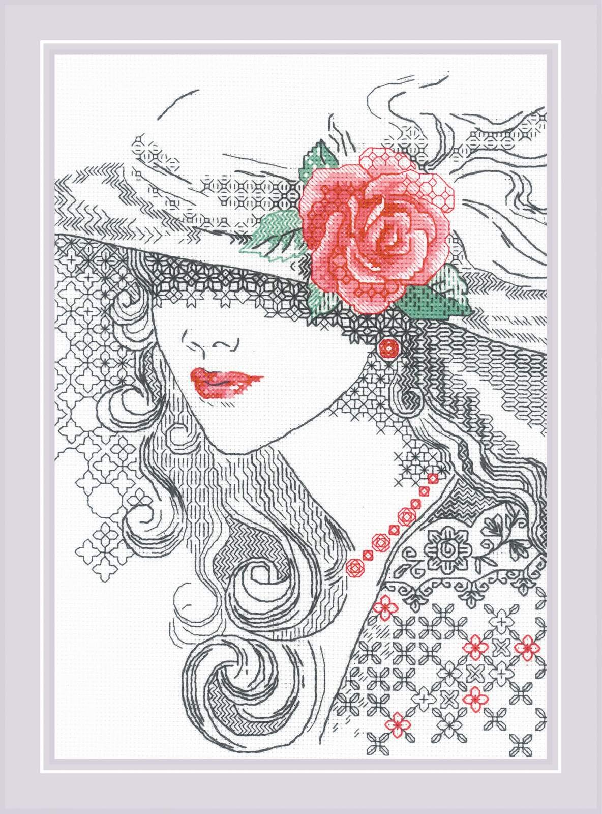 RIOLIS Cross Stitch Kit - 1887 - Mysterious Rose