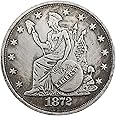 WuTing MarshLing Best Morgan US Dollars-1872 Coin Collecting-US Dollar USA Old Pre Morgan Dollar -Handmade Coin Perfect Quali