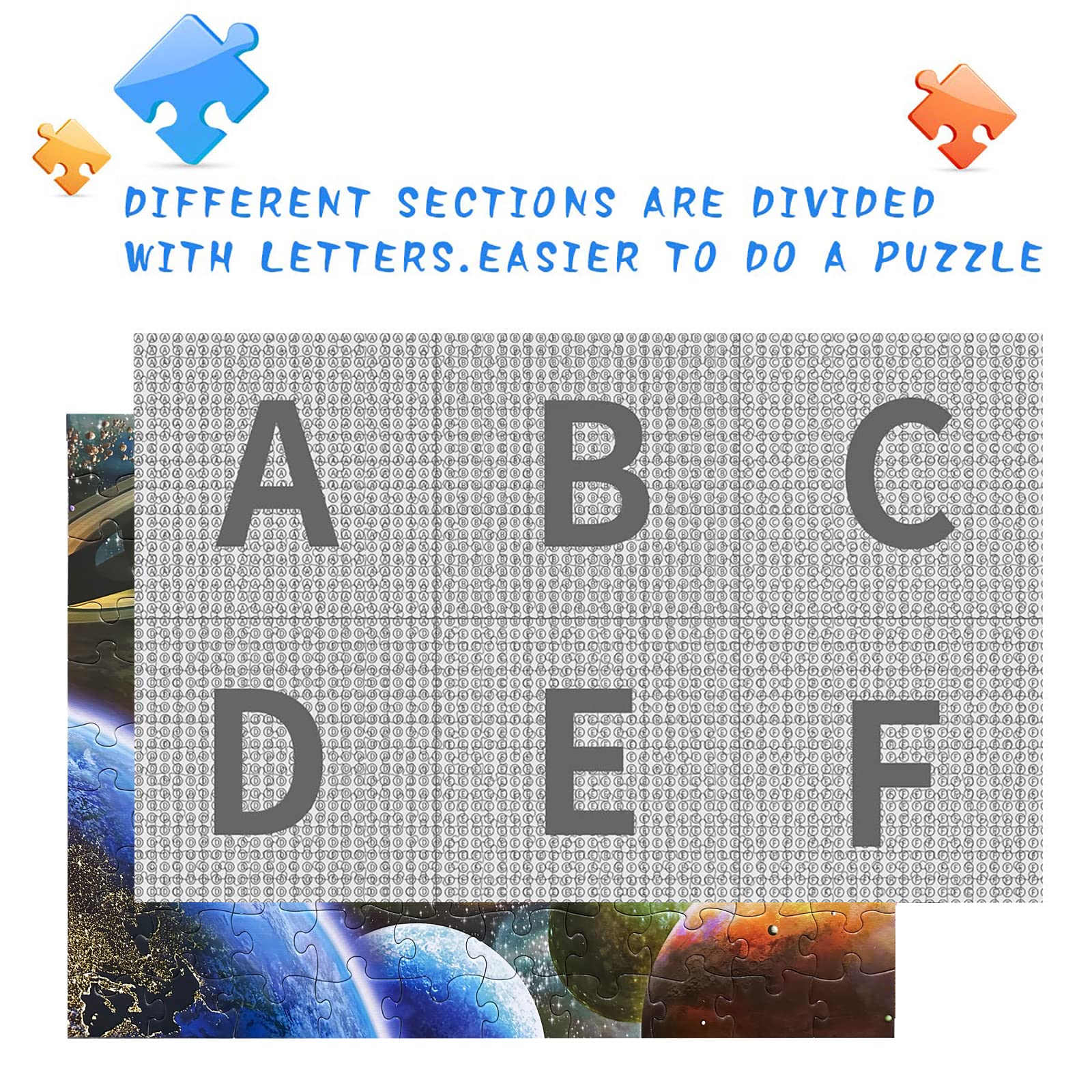 Jigsaw Puzzles 100 Pieces for Kids Youth Families (Space Traveler, Solar System) Pieces Fit Together Perfectly