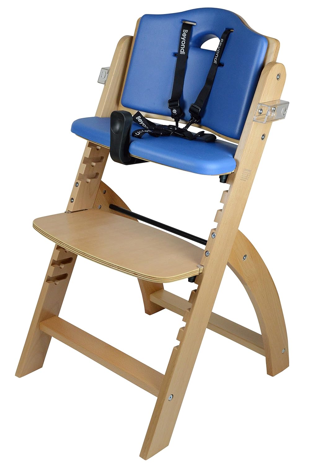 abiie beyond wooden high chair with tray