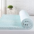 ZINUS 3 Inch Swirl Gel Cooling Memory Foam Mattress Topper / Cooling, Airflow Design / CertiPUR-US Certified, Full