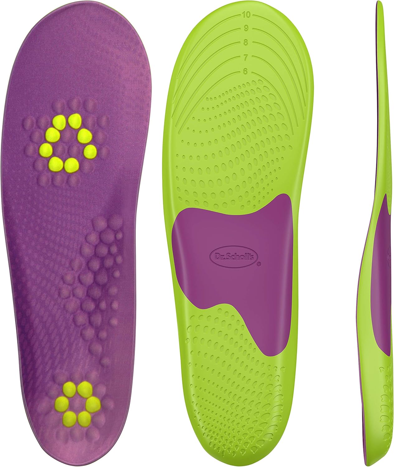 Dr. Scholl's FITNESS WALKING Insoles // Reduce Stress and Strain on your Lower Body while you Walk and Reduce Muscle Soreness (for Women's 6-10, also available for Men's 8-14): Health & Personal Care