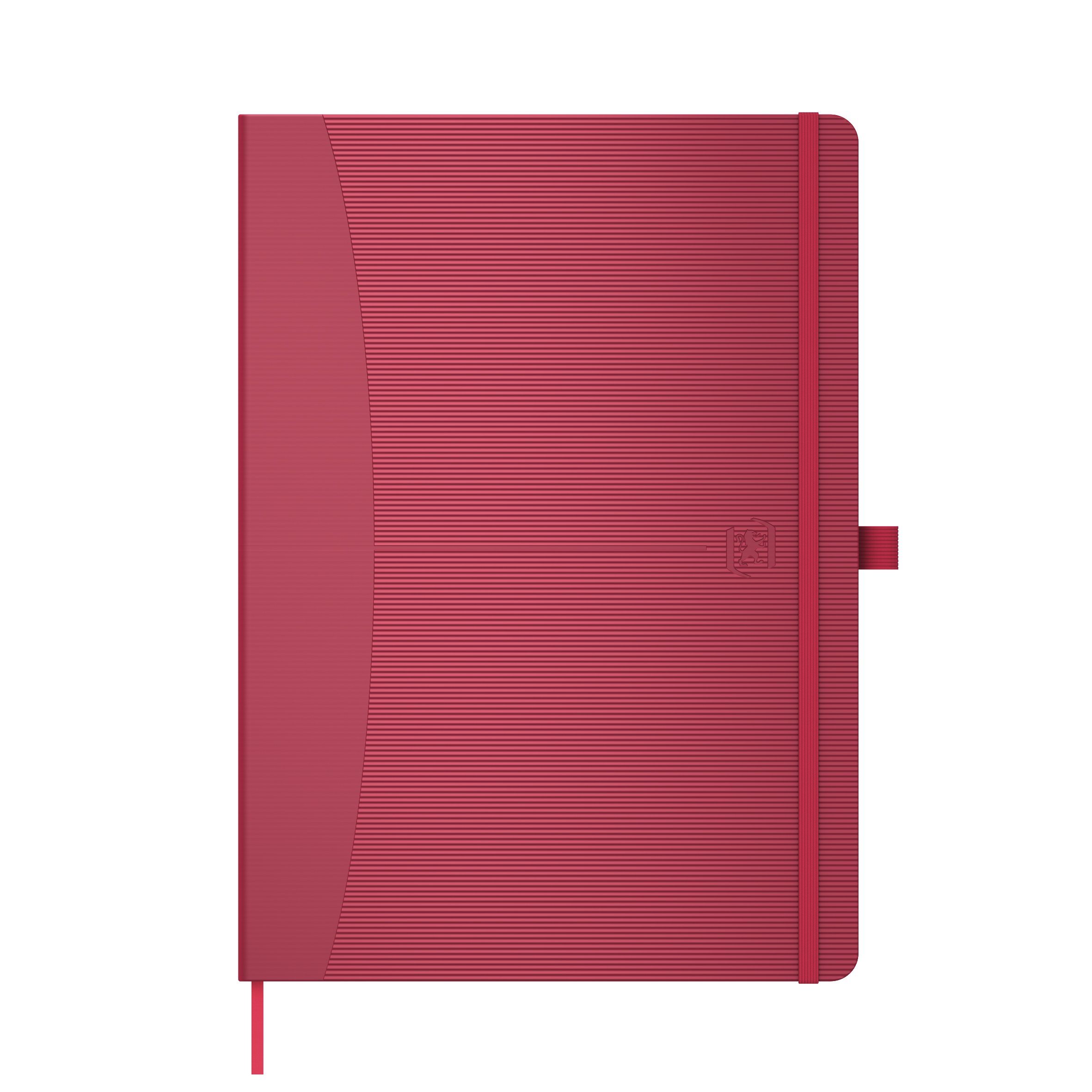 Oxford Signature A5 Hardback Cover Casebound Journal Notebook Ruled 160 Pages, Red, Scribzee Compatible