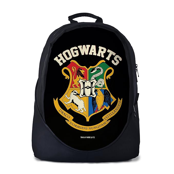 The Souled Store Harry Potter Hogwarts Sigil Movies Graphic Polyurethane Multicolour School Backpack