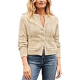 SKIKYAN Women's Fall Cardigan Sweaters Knit Button Down Long Sleeve Casual Knit Outerwear