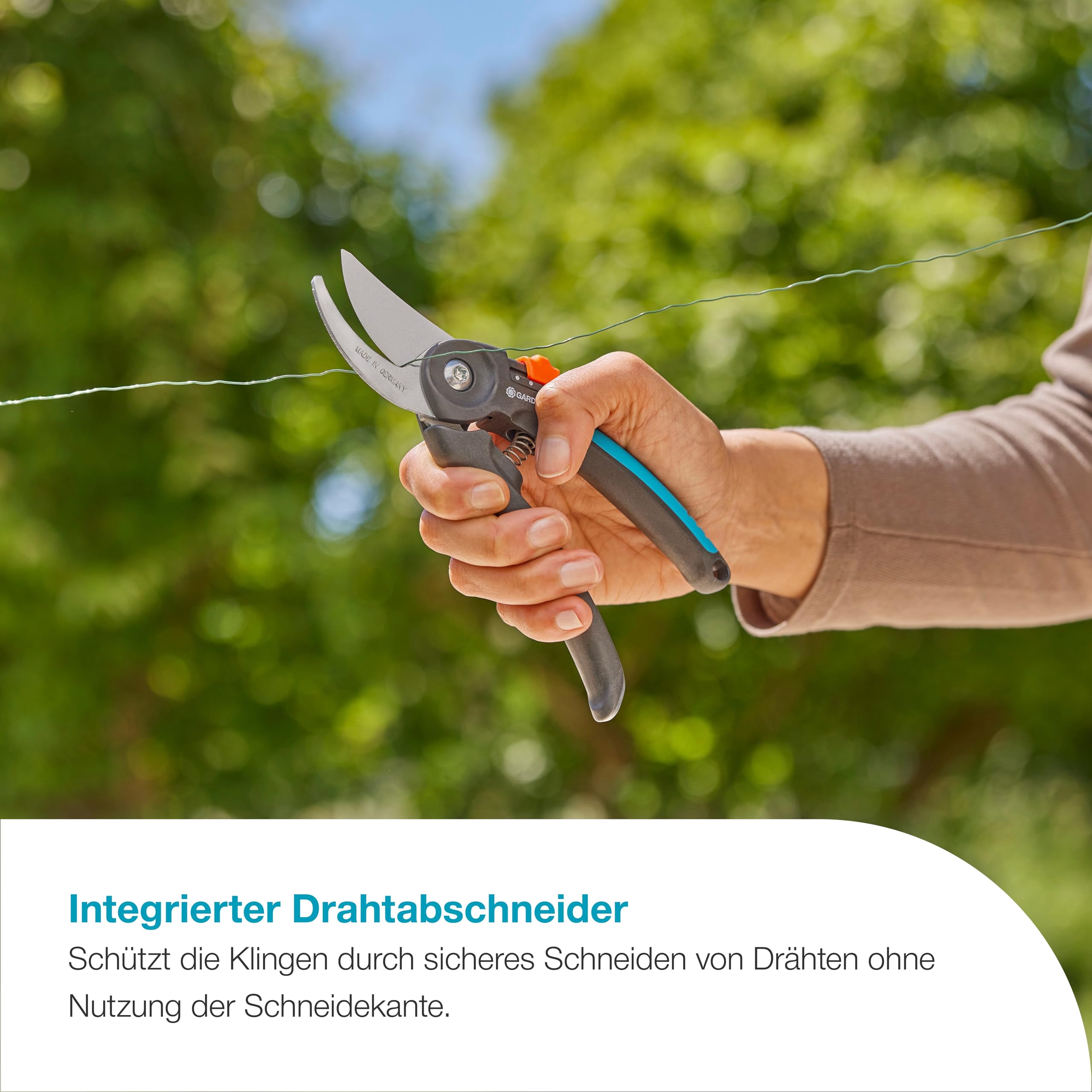 Gardena PremiumCut Flex Gartenschere, Bypass-Schnitt, für frisches Holz, 24 mm Schnittdurchmesser, ergonomische Griffe, PowerCoating-Klingen, in Deutschland hergestellt (12242-20) 6