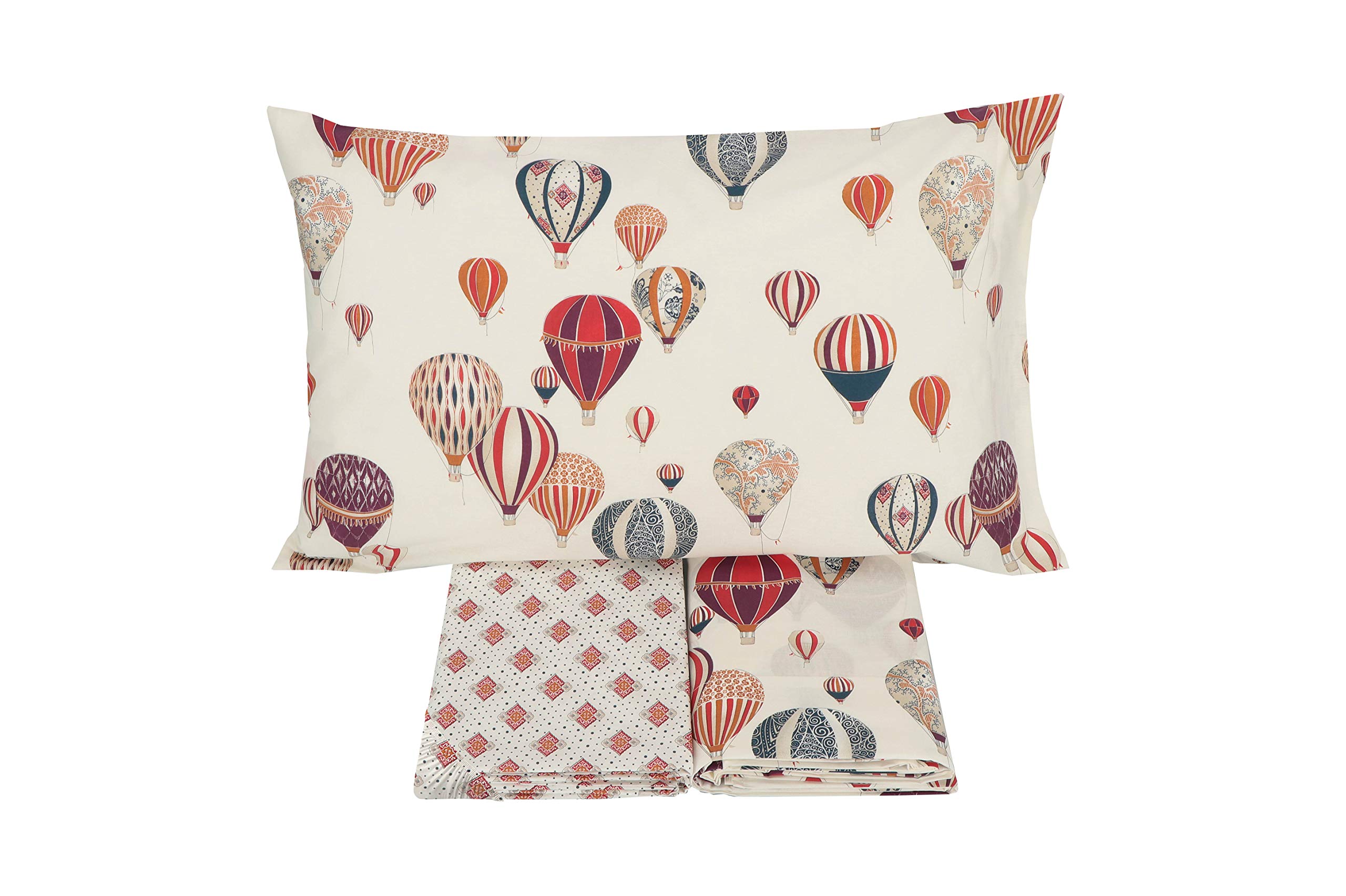 Gabel Double, Cotton, Blue, 160 x 190 cm