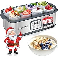 Ultimate Probiotic Yogurt Maker - Make Billions of Live Probiotics with Adjustable Temperature and Time Control - Get Better